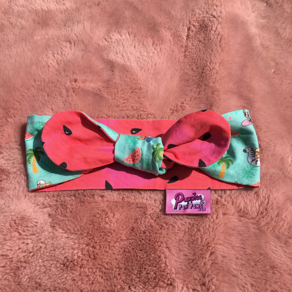 Neck Tie - Summer Puppy Pawl Pawty