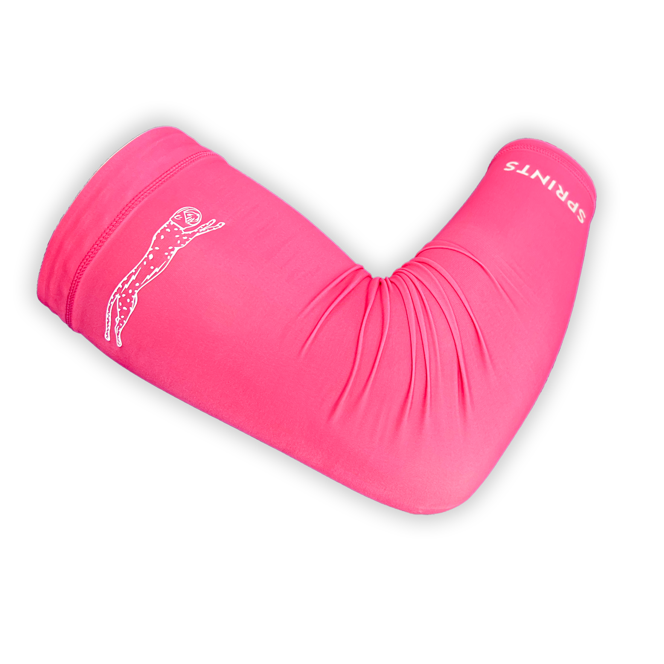 Sprints Compression Arm Sleeves - Neon Pink Flash Reflective (Unisex)