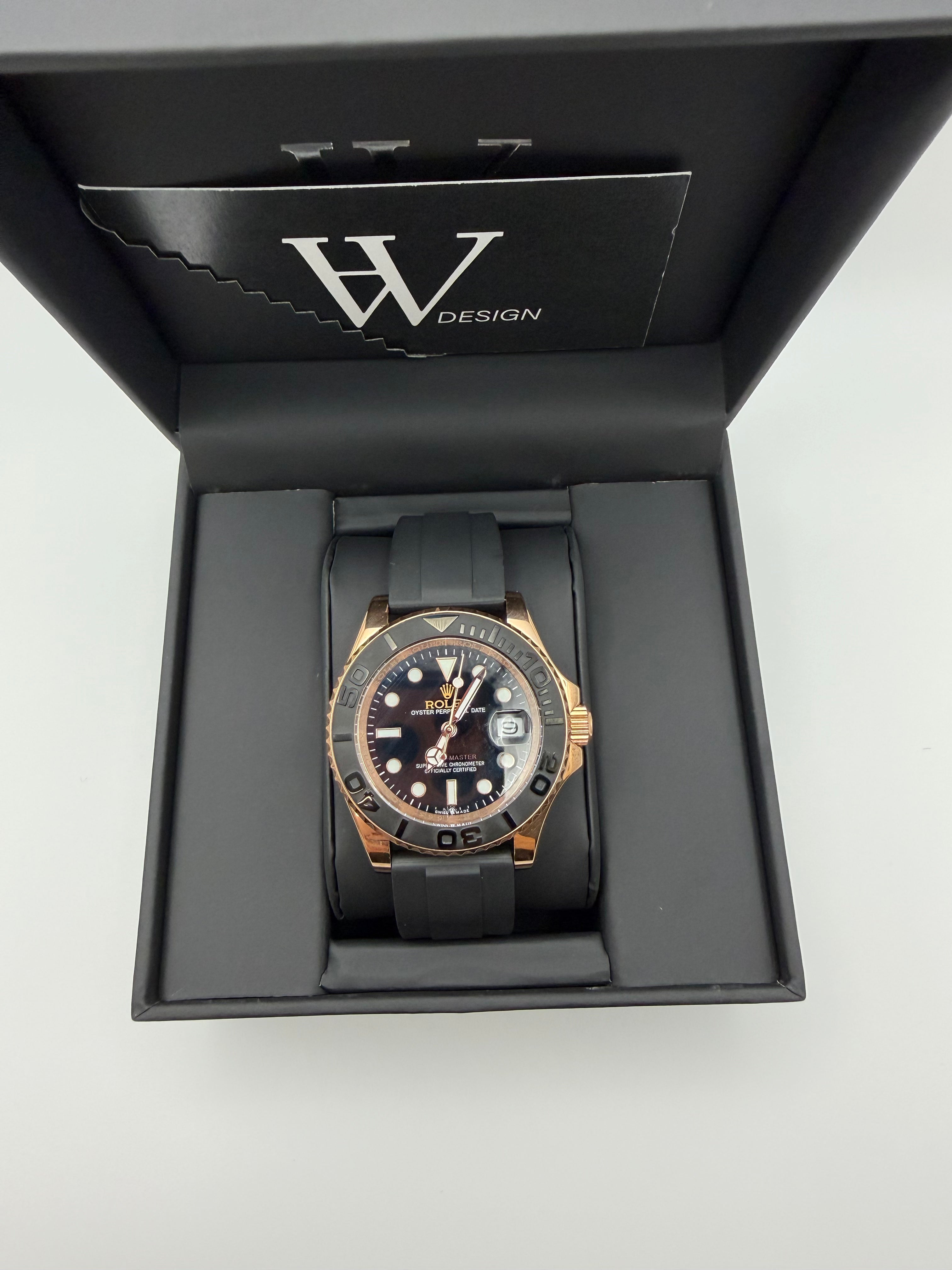 Seikmariner Yatch Master Black - Rose Gold | HW Design