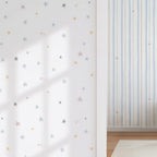 Papel Pintado ESTRELLAS ACUARELA tonos pastel