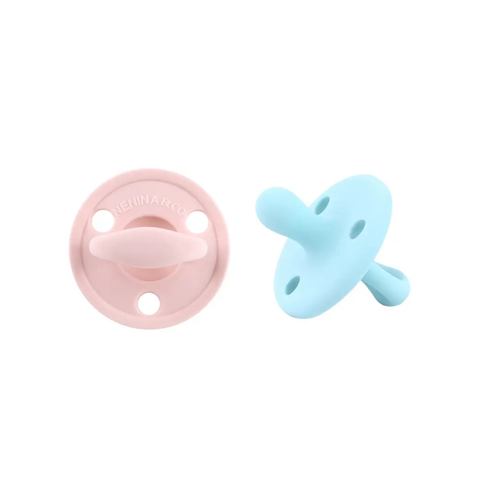 Kit 2 Chupetes Clásicos para Bebé Silicona Orgánica Nenina & Co
