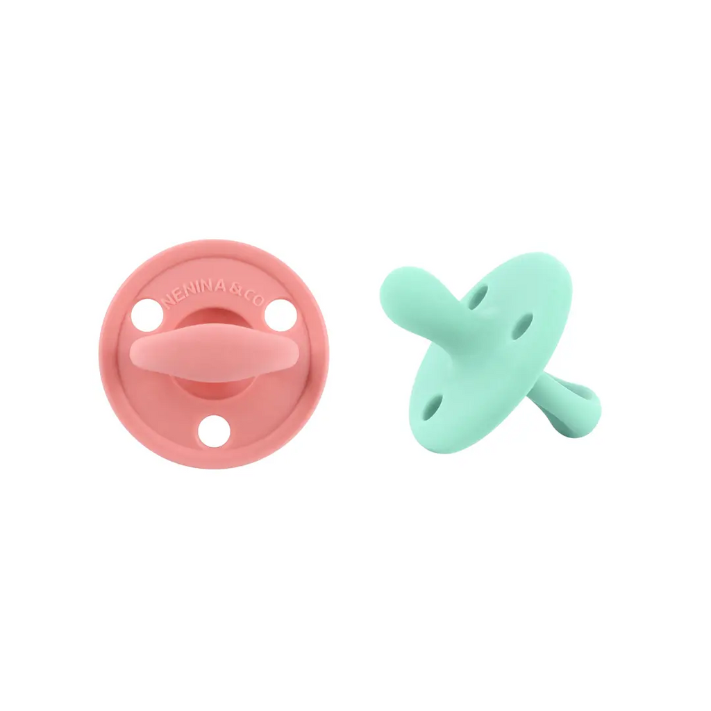 Kit 2 Chupetes Clásicos para Bebé Silicona Orgánica Nenina & Co