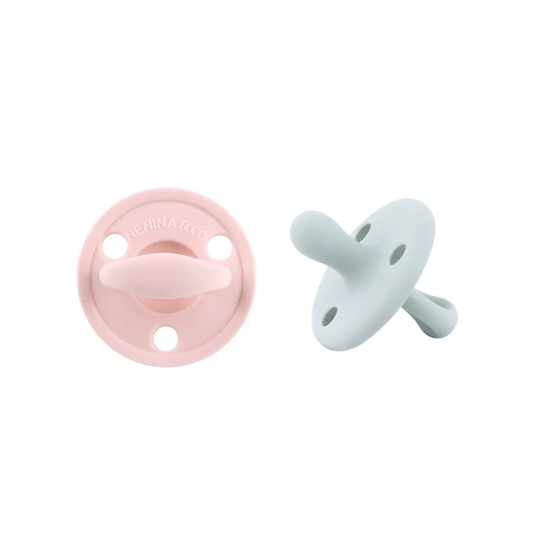 Kit 2 Chupetes Clásicos para Bebé Silicona Orgánica Nenina & Co