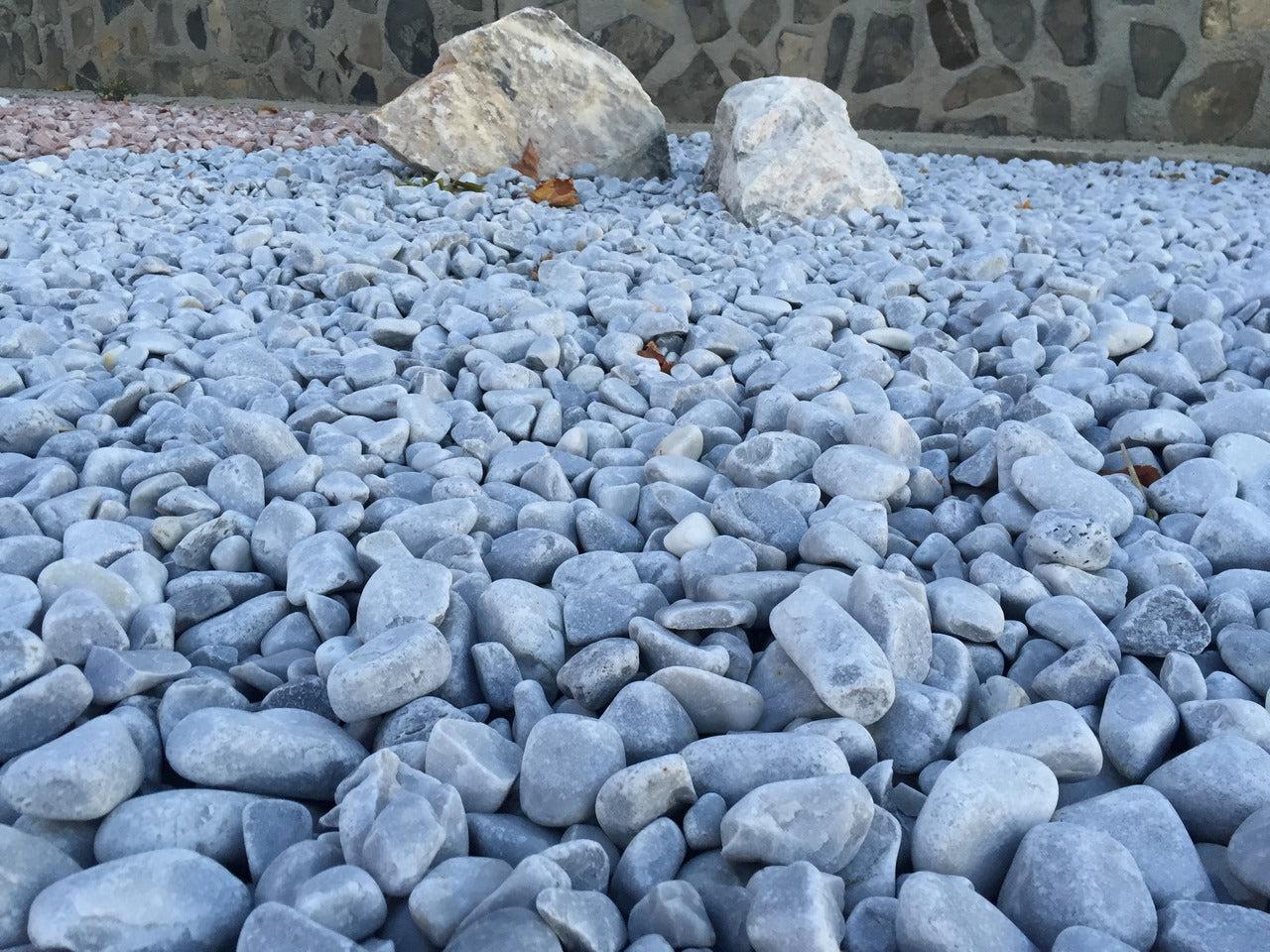 Canto rodado gris azulado prémium