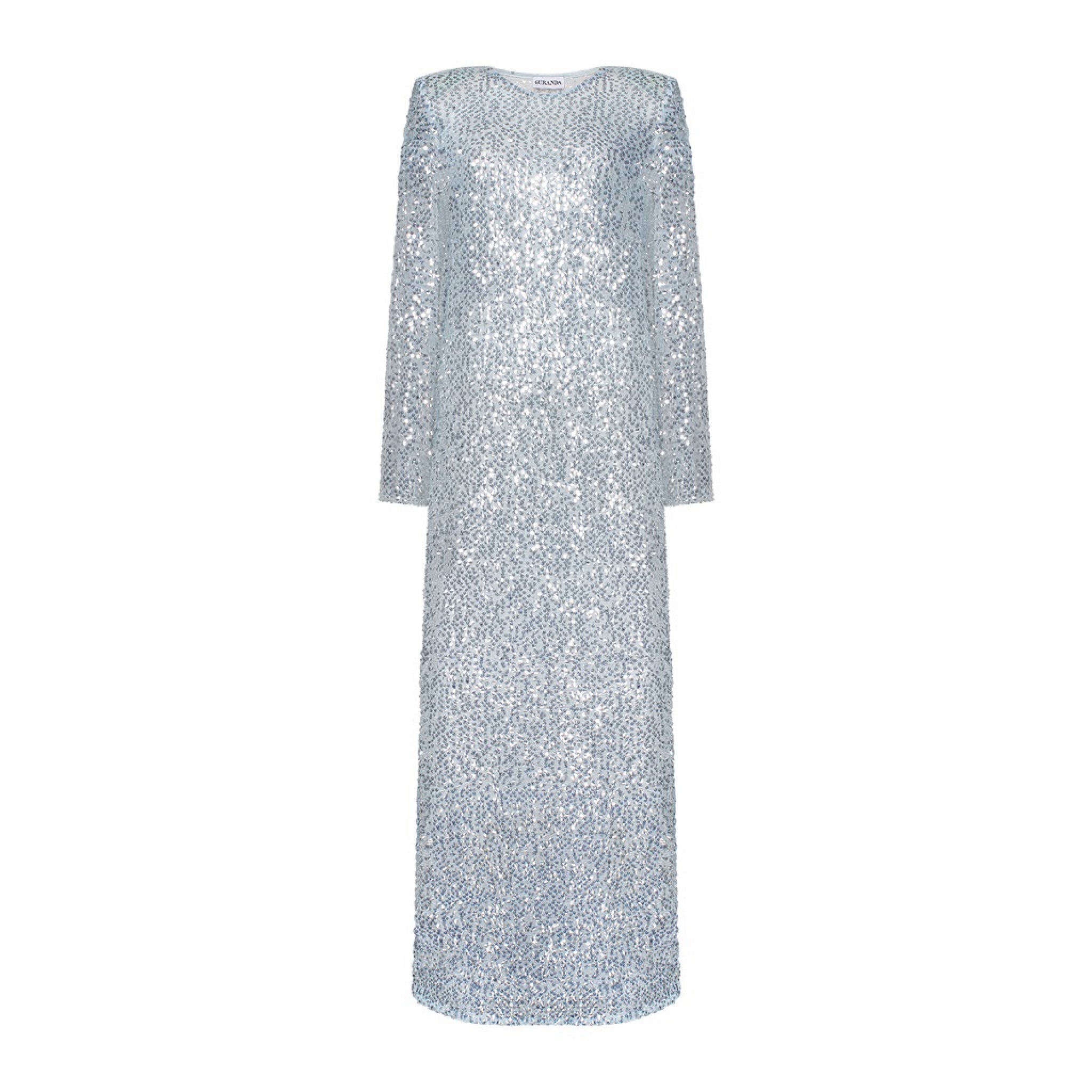 Long Sleeve Sequined Dress