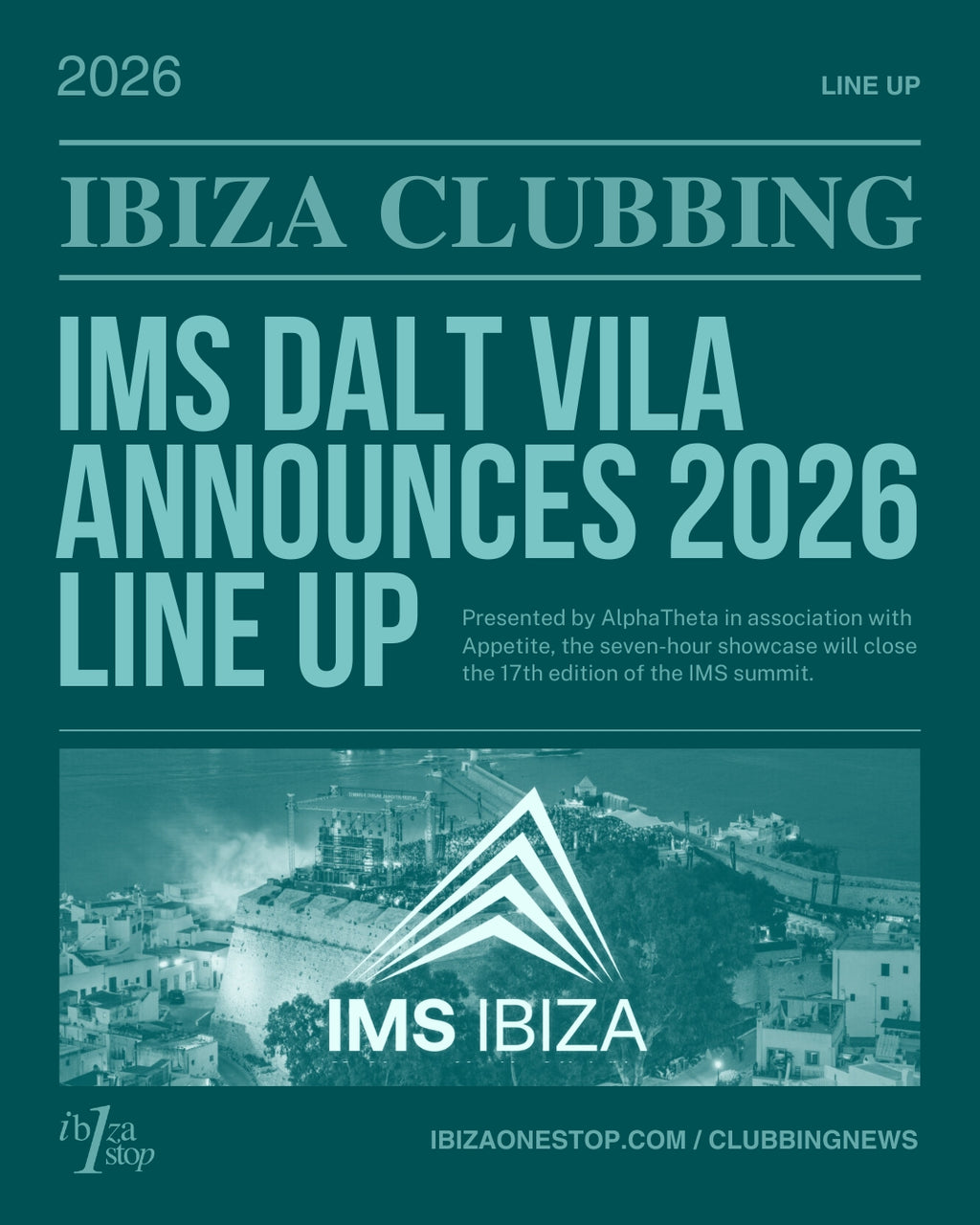 IMS Dalt Vila announces 2026 line-up for Ibiza season opening celebration