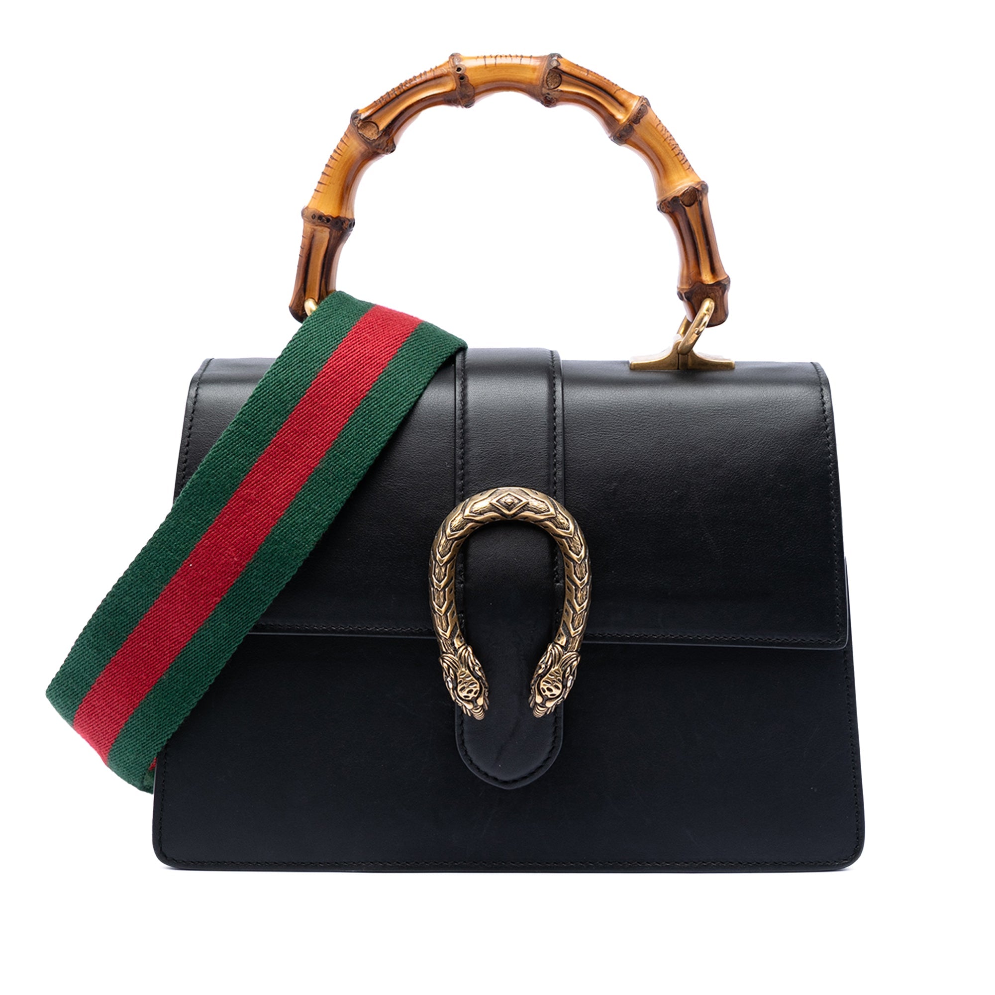 Medium Calfskin Bamboo Dionysus Web Satchel