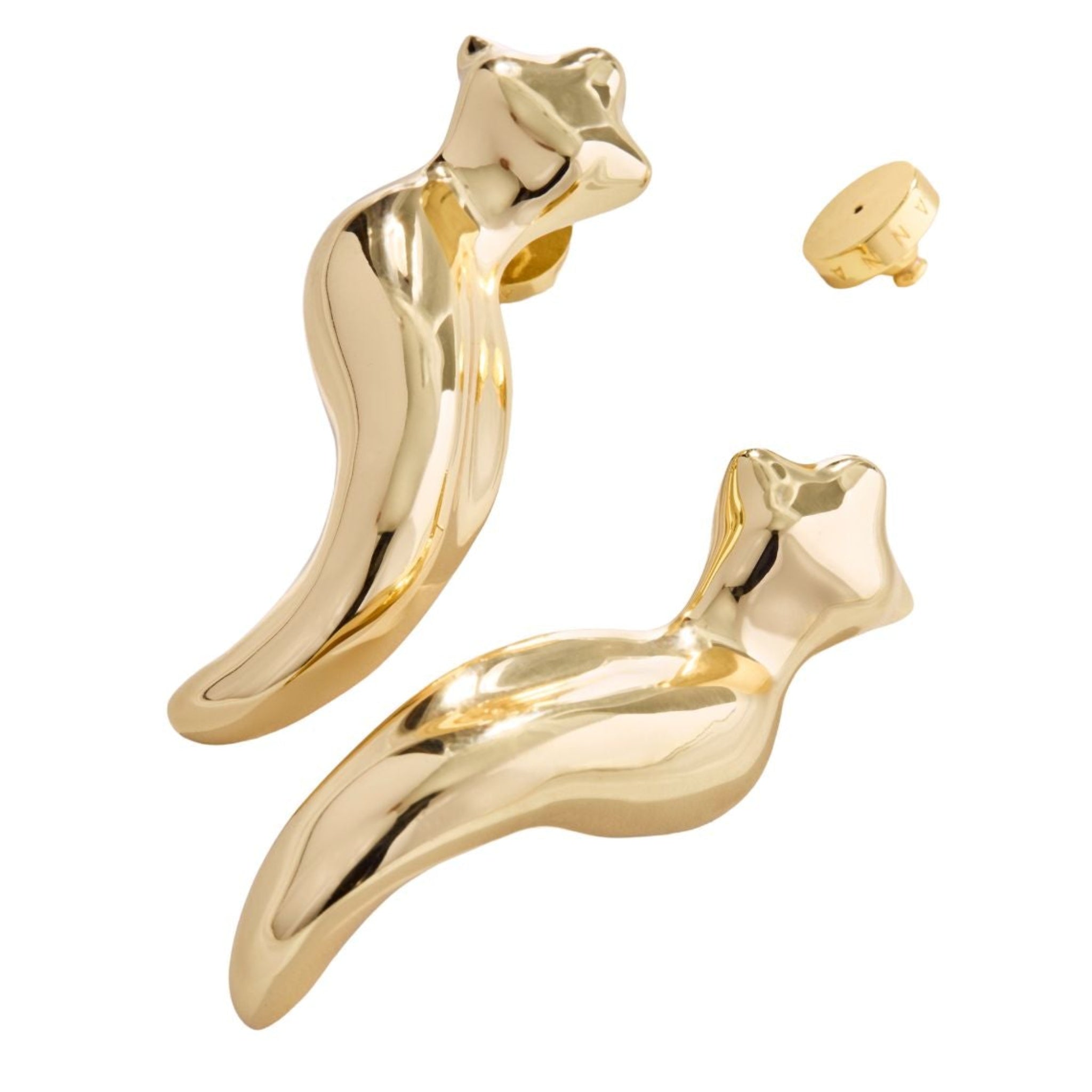 Gold Instinto Earring - Corpo E Alma Collection