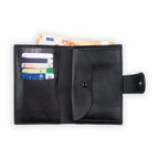 Leather Wallet with Purse Zellige Red
