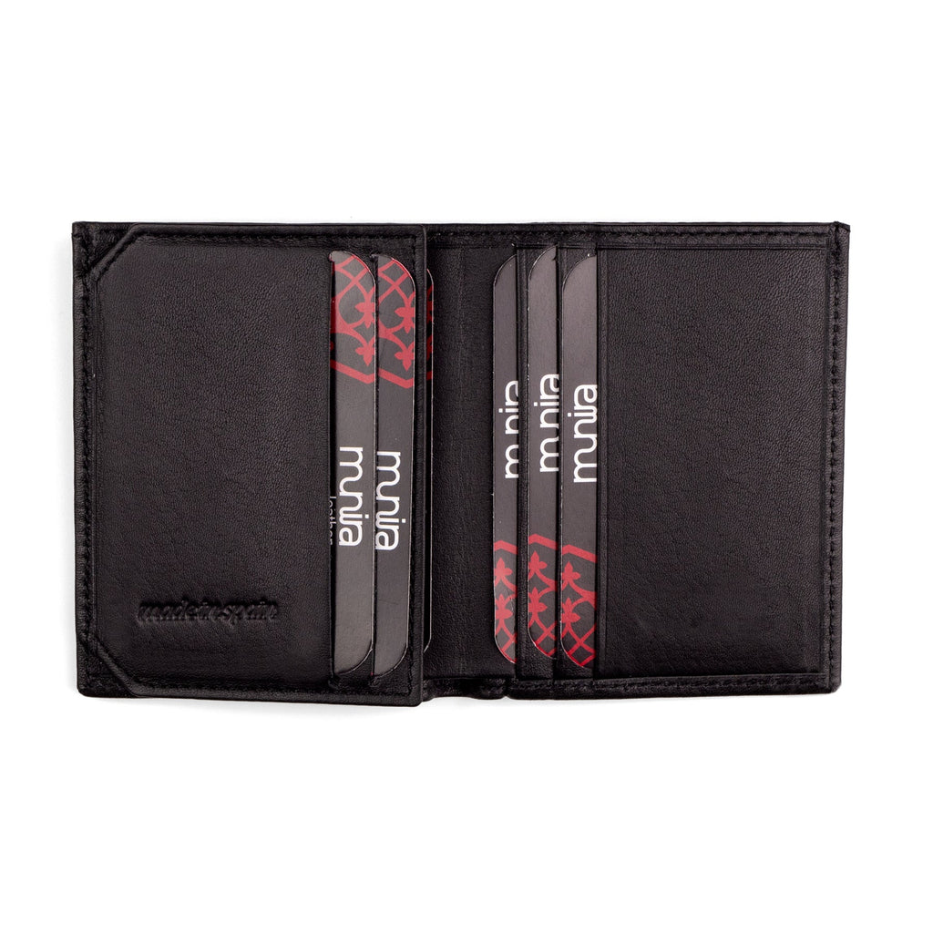 Minimal Black Leather Wallet