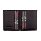 Slim Leather Wallet - Black & Embossed