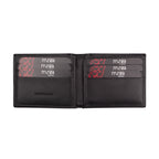 Black Bifold Leather Wallet for Men's