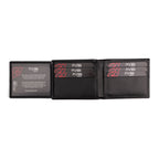 Black Embossed Leather Wallet Garnata