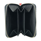 Yellow Small Leather Wallet Embossed