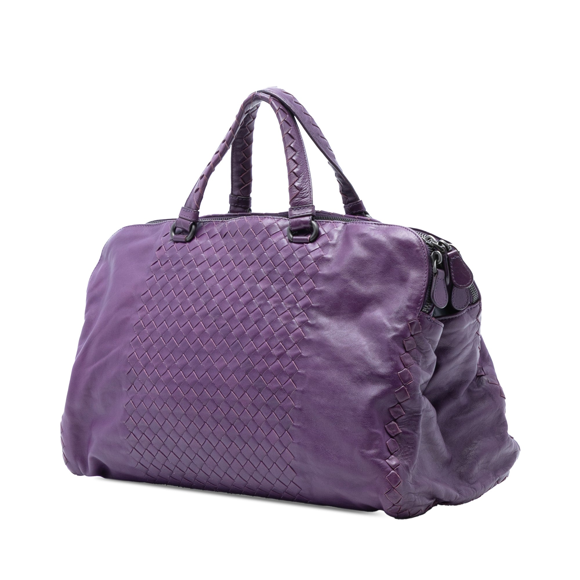 Large Nappa Intrecciato Leggero Satchel