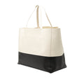 Bicolor Calfskin Horizontal Cabas Tote