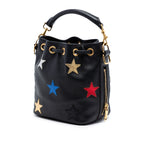 Small Calfskin Star Patchwork Emmanuelle Bucket Bag