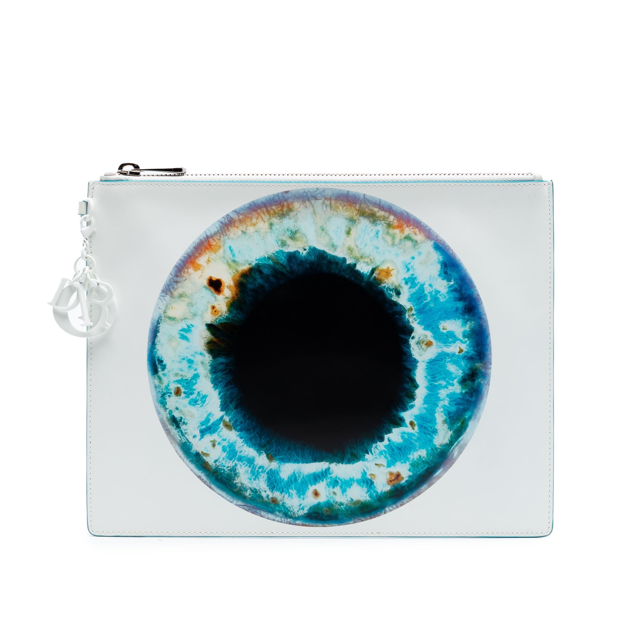 Marc Quinn Eyeball Print Leather Clutch