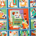 Les Petits Metiers De Paris Silk Scarf 90