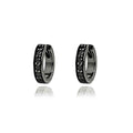 IRINA Black Diamond Huggie Hoop Earrings Pair By ALINKA Fine Jewellery