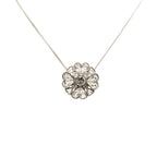CC Brass Strass Clover Pendant Necklace