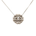 CC Brass Strass Clover Pendant Necklace