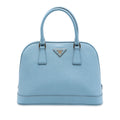 Medium Saffiano Lux Open Promenade Satchel