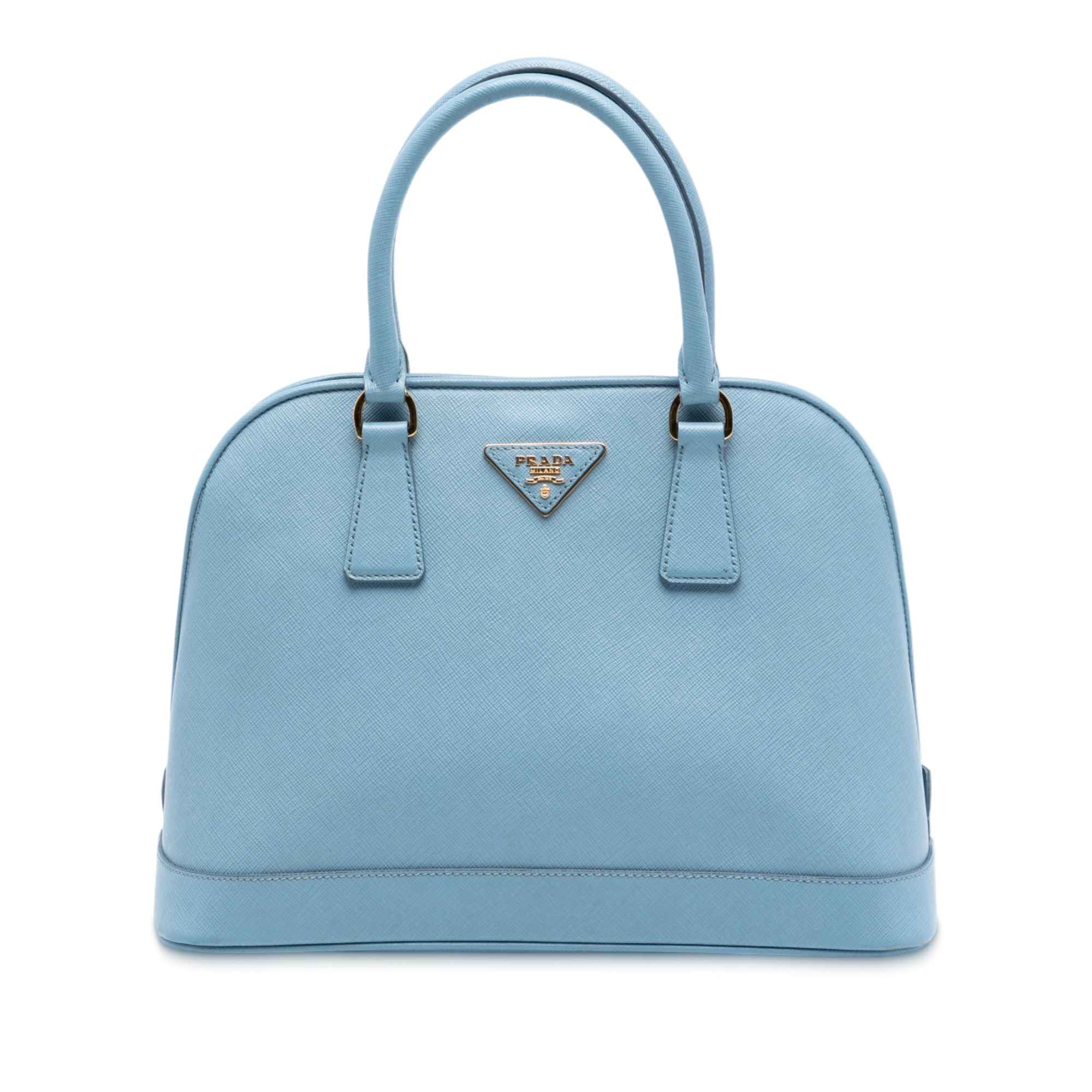 Medium Saffiano Lux Open Promenade Satchel