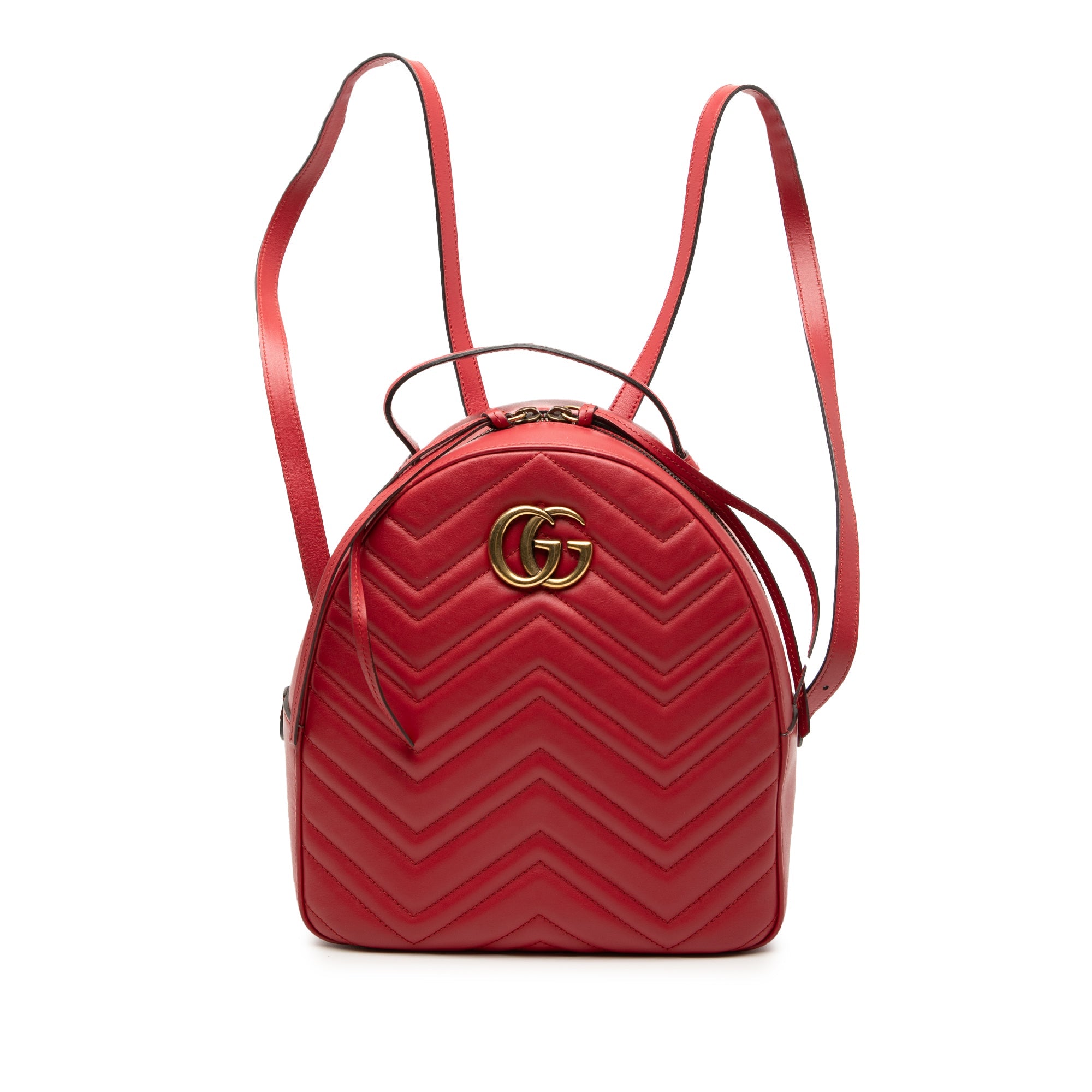 Small GG Marmont Matelasse Leather Backpack