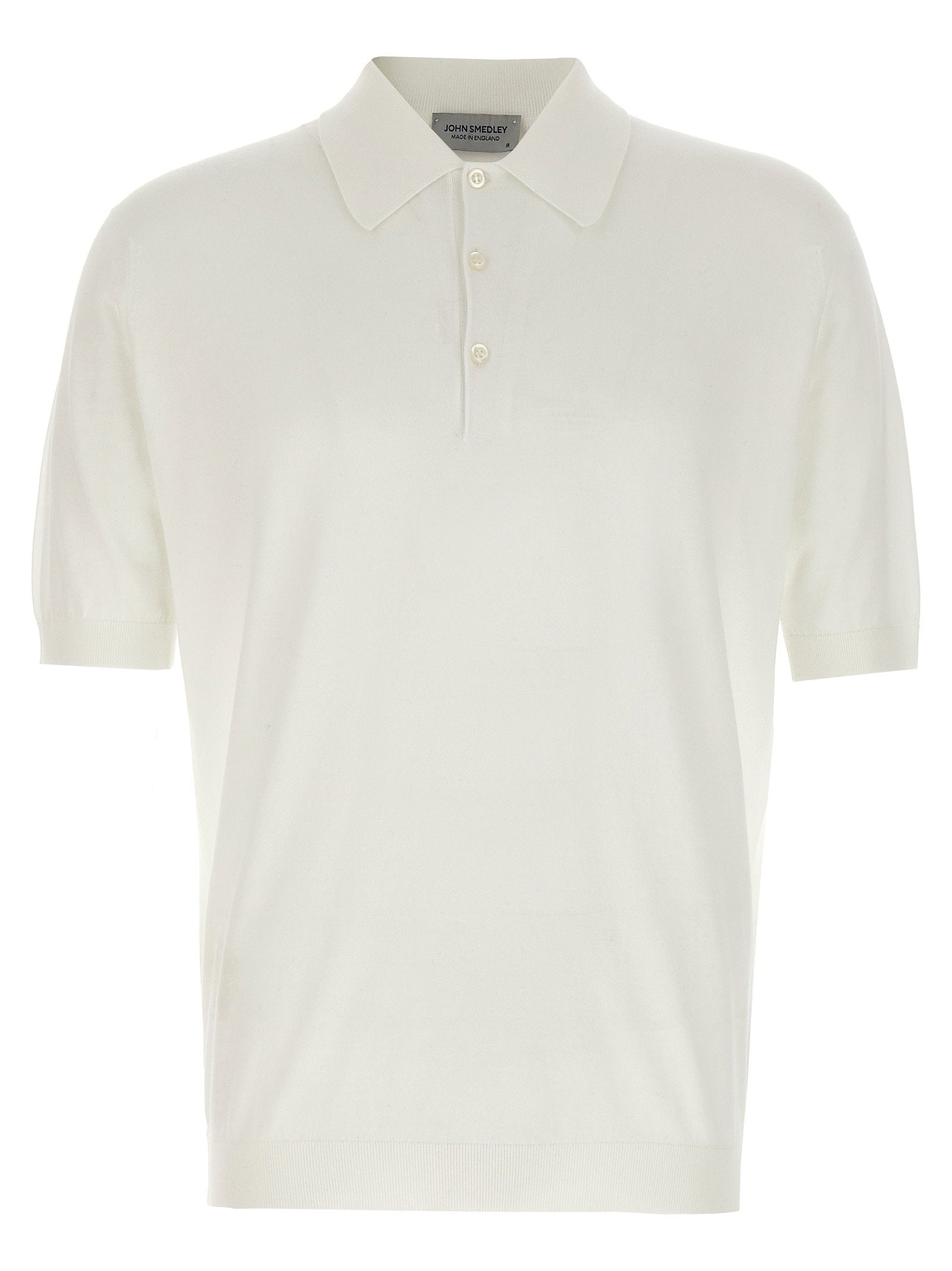John Smedley Polo Shirt — Cream