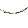 CC Gold Plated and Brass Strass Charm Necklace