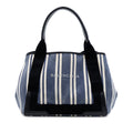 Canvas Striped Navy Cabas S