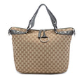 Large GG Canvas Icon Bit Satchel