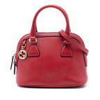 Mini Leather GG Charm Dome Satchel