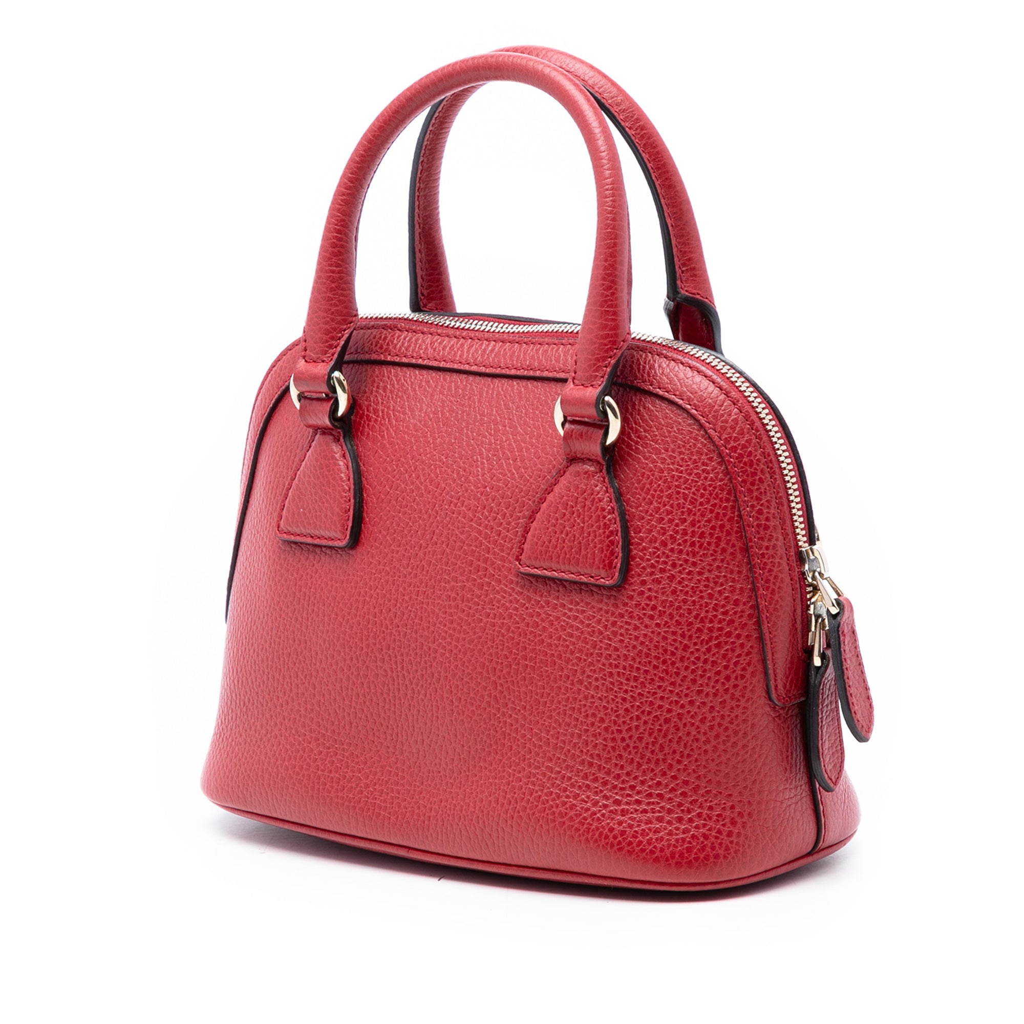Mini Leather GG Charm Dome Satchel