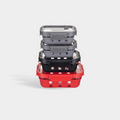 GENICOOK Rectangular Glass Containers + Lids Set