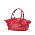 Lambskin Square Stitched Lax Handbag