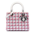 Medium Lambskin And Tweed Lady Dior