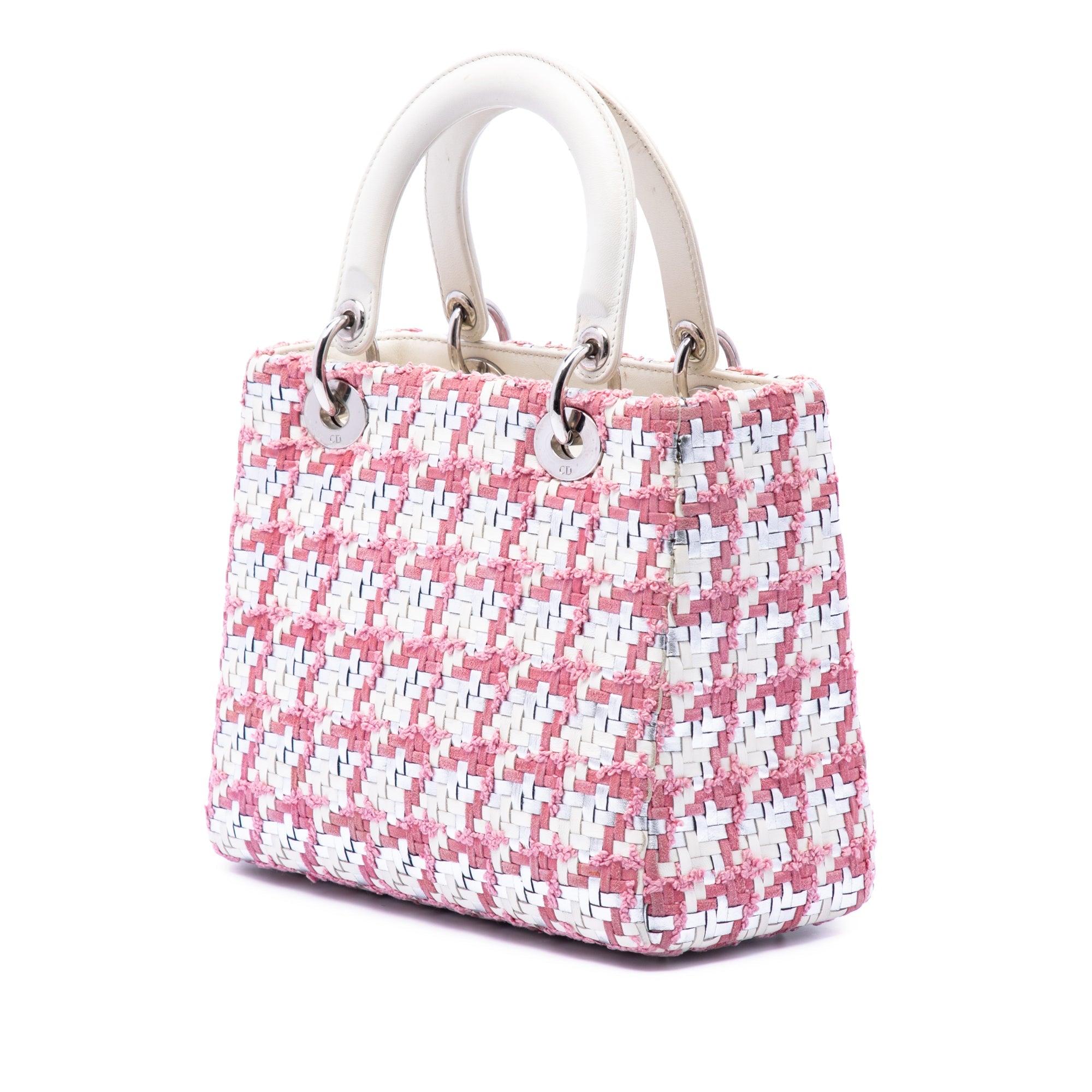 Medium Lambskin And Tweed Lady Dior