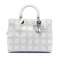Large Calfskin Cannage Studded Lady Dior