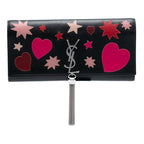 Medium Leather Monogram Kate Heart Star Patchwork Clutch
