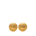 CC Gold Plated Grapevine Round Clip On Earrings