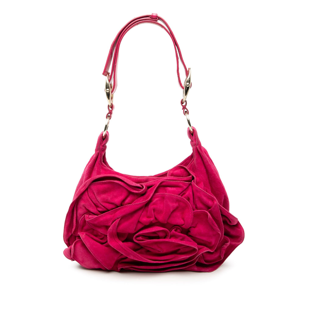 Suede Nadja Rose Shoulder Bag