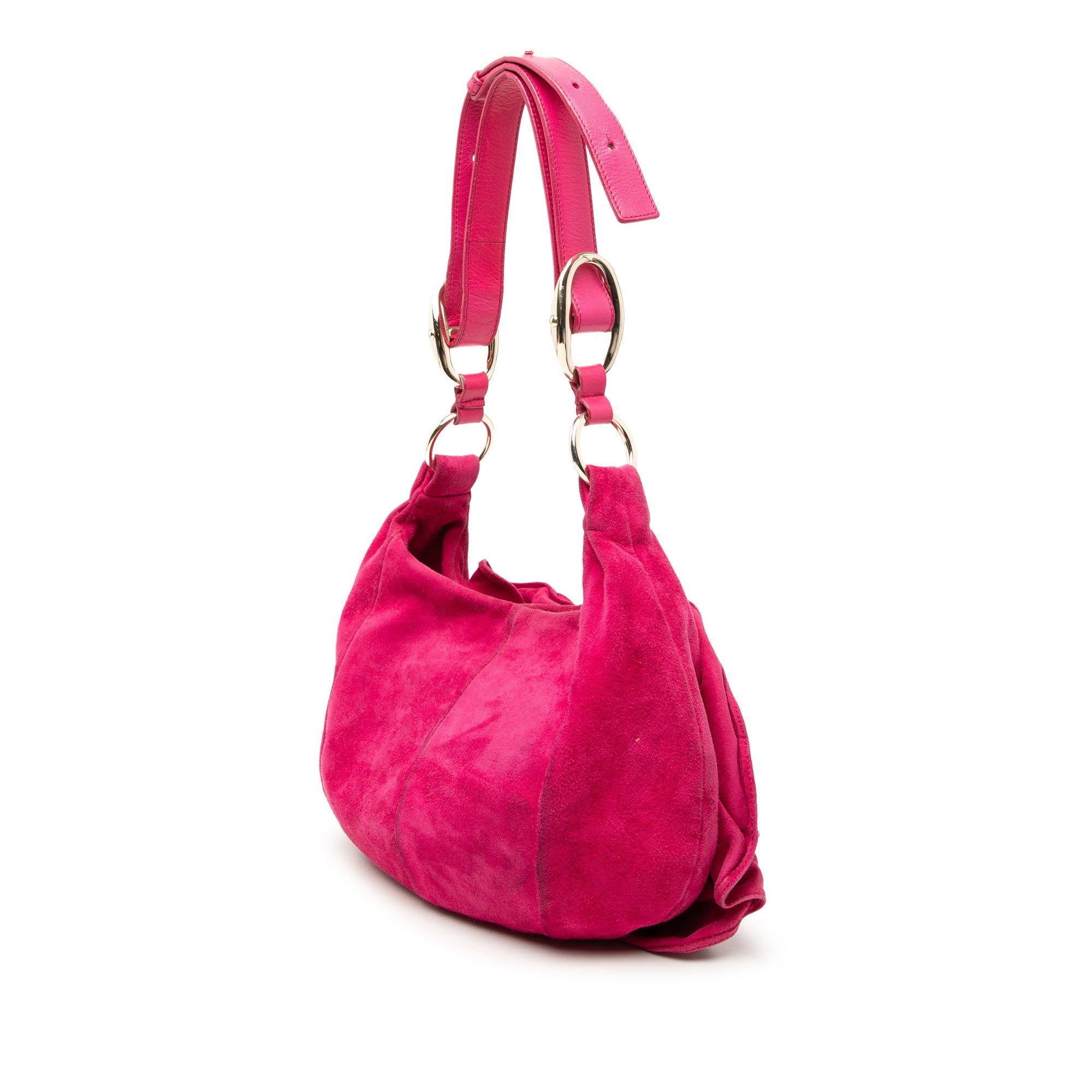 Suede Nadja Rose Shoulder Bag