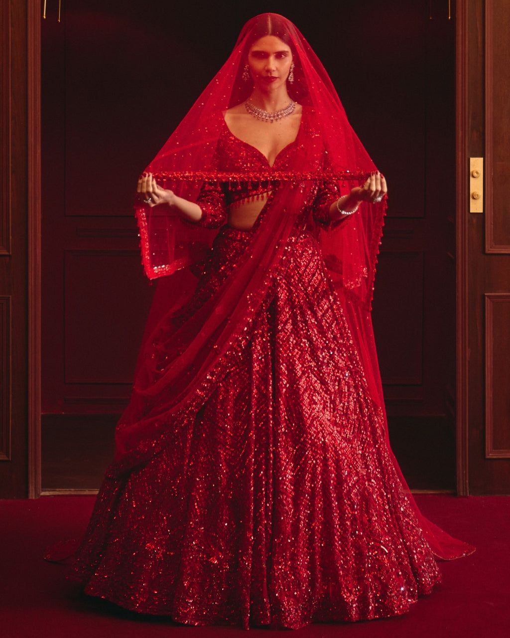 The Royal Ember Lehenga Set By KYNAH, Luxury Indian Fashion & Bridal Wear