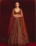 Carob Majesty Lehenga Set By KYNAH, Luxury Indian Fashion & Bridal Wear