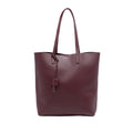 North South Leather Shopping Tote