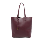 North South Leather Shopping Tote