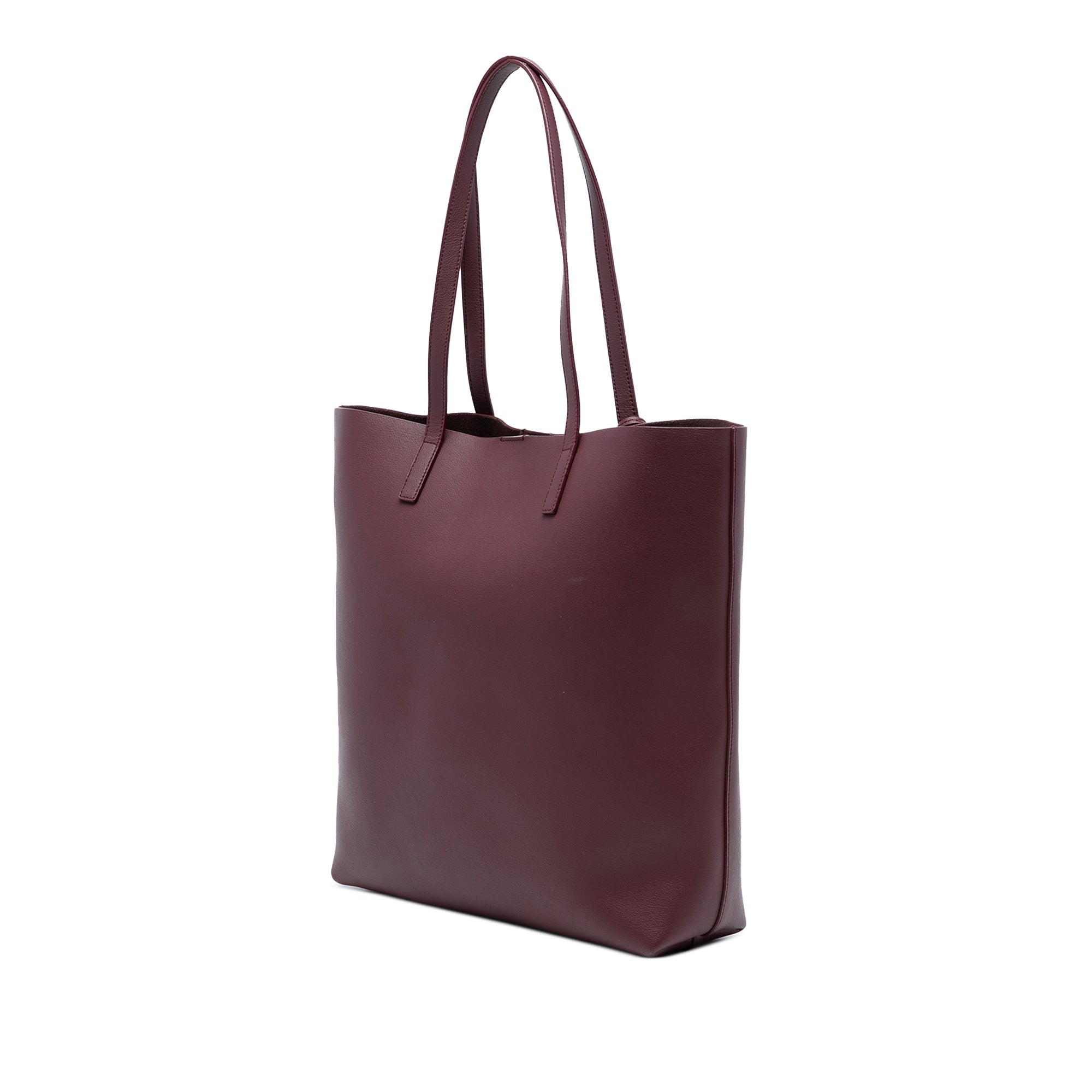 North South Leather Shopping Tote