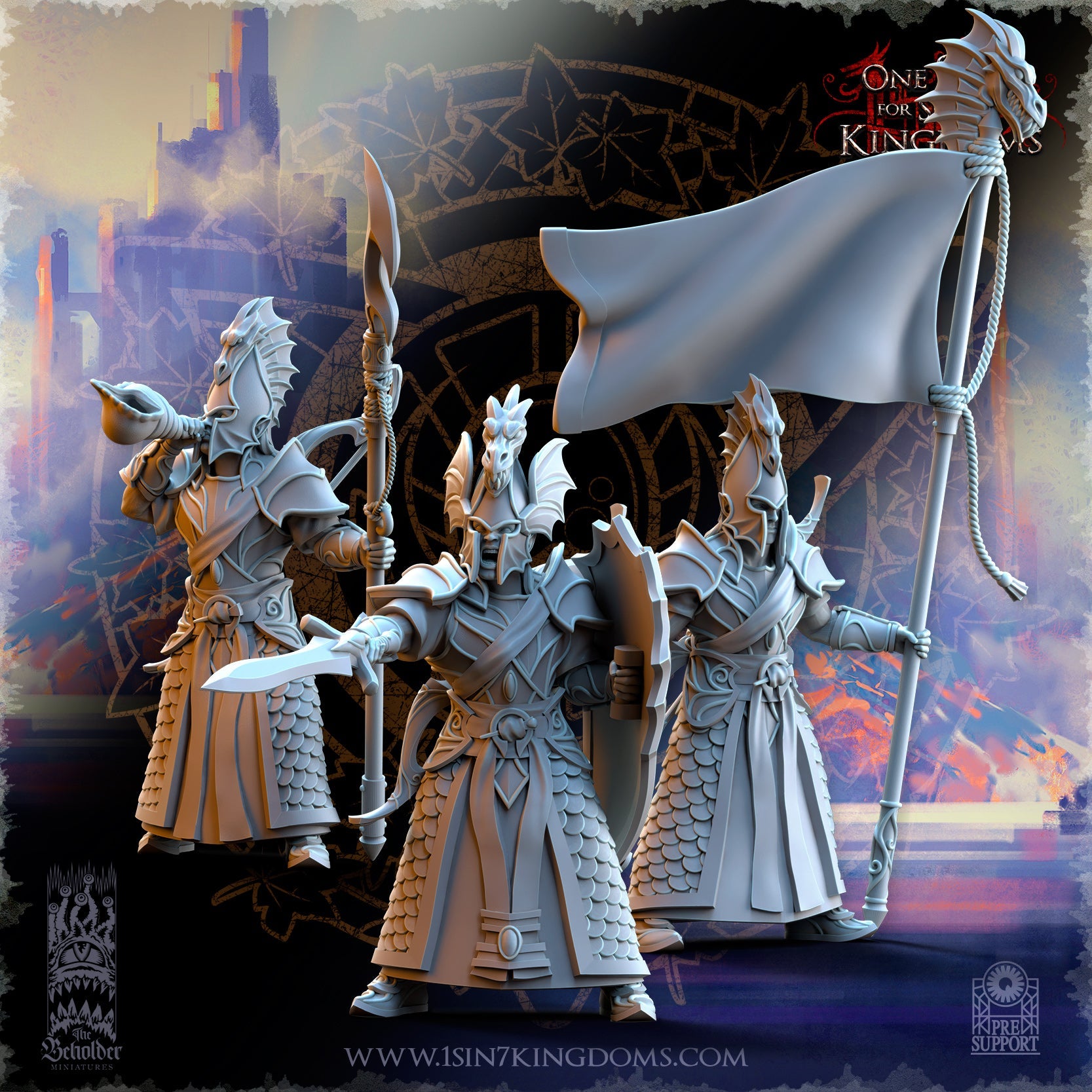 Ilithien Coastland militia, The Beholder Miniatures